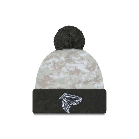 Atlanta Falcons 2024 Salute to Service Pom Knit Hat