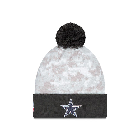 Dallas Cowboys 2024 Salute to Service Pom Knit Hat