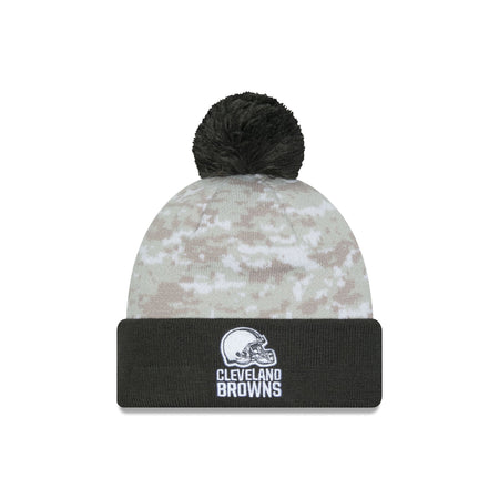 Cleveland Browns 2024 Salute to Service Pom Knit Hat