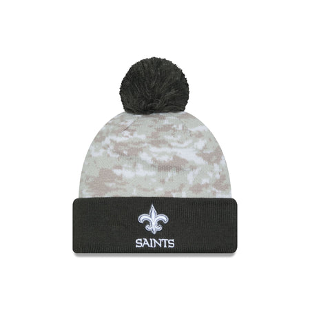 New Orleans Saints 2024 Salute to Service Pom Knit Hat