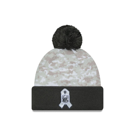 New Orleans Saints 2024 Salute to Service Pom Knit Hat