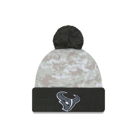 Houston Texans 2024 Salute to Service Pom Knit Hat