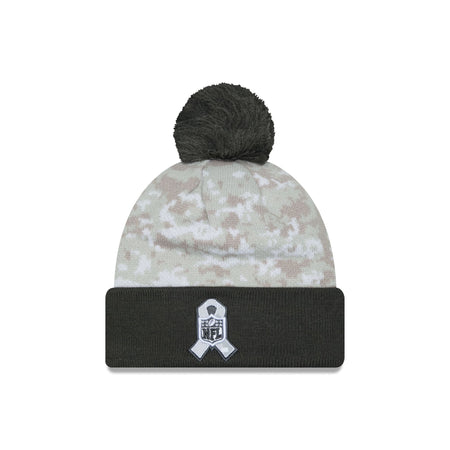 Houston Texans 2024 Salute to Service Pom Knit Hat