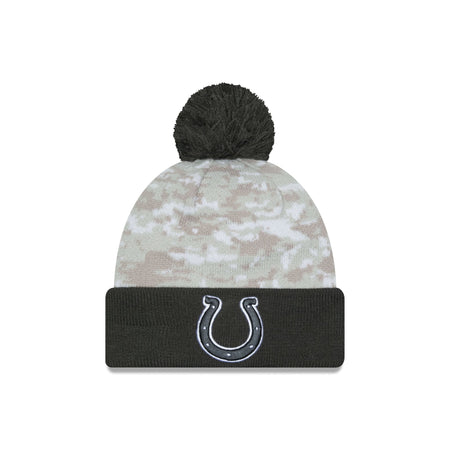 Indianapolis Colts 2024 Salute to Service Pom Knit Hat