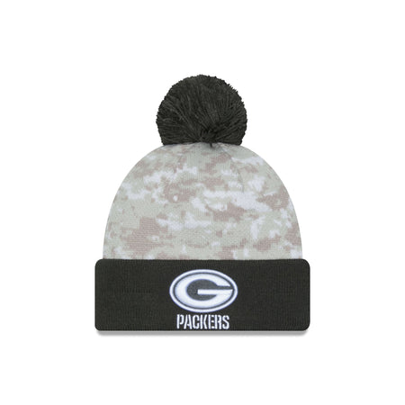 Green Bay Packers 2024 Salute to Service Pom Knit Hat