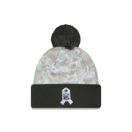 Green Bay Packers 2024 Salute to Service Pom Knit Hat