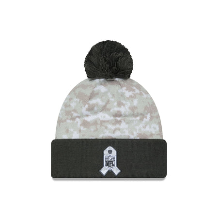 Los Angeles Chargers 2024 Salute to Service Pom Knit Hat