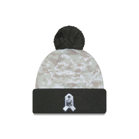 Kansas City Chiefs 2024 Salute to Service Pom Knit Hat