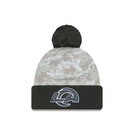 Los Angeles Rams 2024 Salute to Service Pom Knit Hat