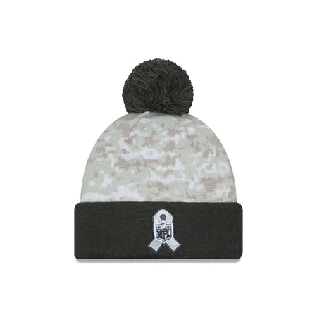 Los Angeles Rams 2024 Salute to Service Pom Knit Hat