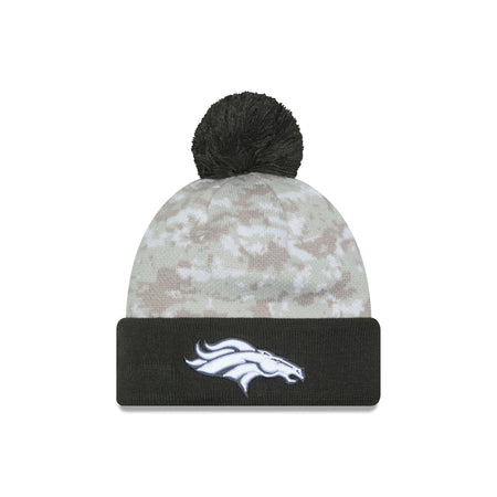 Denver Broncos 2024 Salute to Service Pom Knit Hat