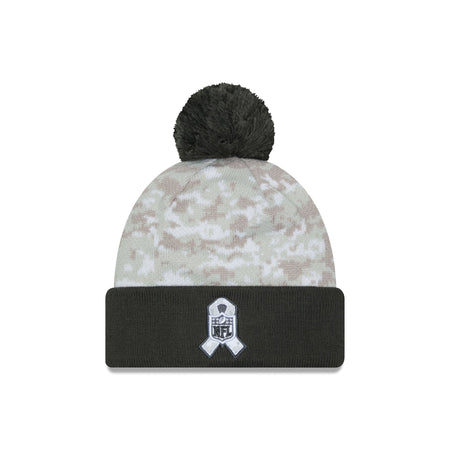 Denver Broncos 2024 Salute to Service Pom Knit Hat