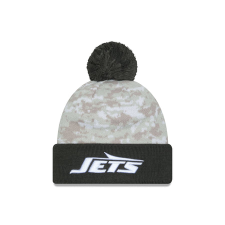 New York Jets 2024 Salute to Service Pom Knit Hat