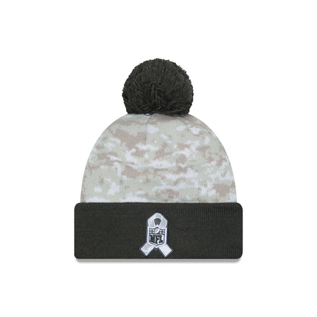 New York Jets 2024 Salute to Service Pom Knit Hat