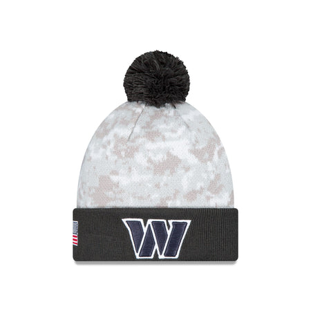 Washington Commanders 2024 Salute to Service Pom Knit Hat