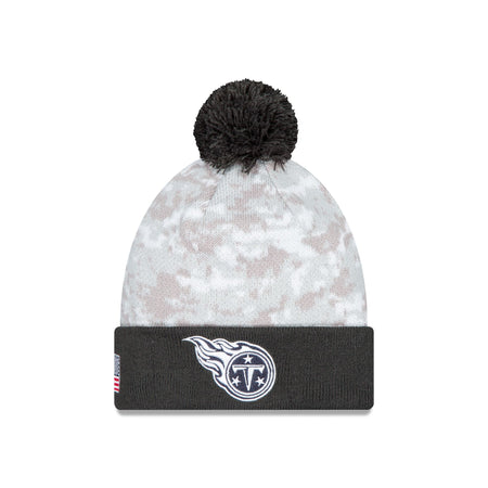 Tennessee Titans 2024 Salute to Service Pom Knit Hat