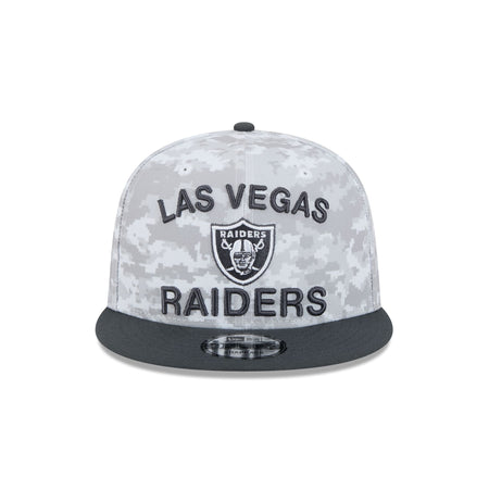 Las Vegas Raiders 2024 Salute to Service 9FIFTY Snapback Hat