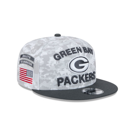 Green Bay Packers 2024 Salute to Service 9FIFTY Snapback Hat