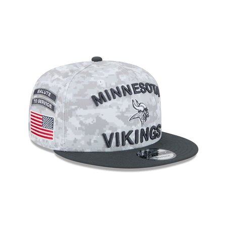 Minnesota Vikings 2024 Salute to Service 9FIFTY Snapback Hat