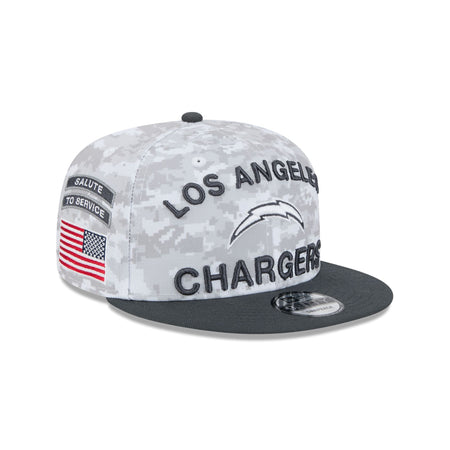 Los Angeles Chargers 2024 Salute to Service 9FIFTY Snapback Hat