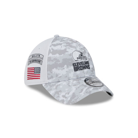 Cleveland Browns 2024 Salute to Service 39THIRTY Stretch Fit Hat