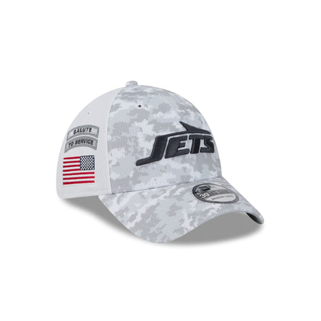 New York Jets 2024 Salute to Service 39THIRTY Stretch Fit Hat