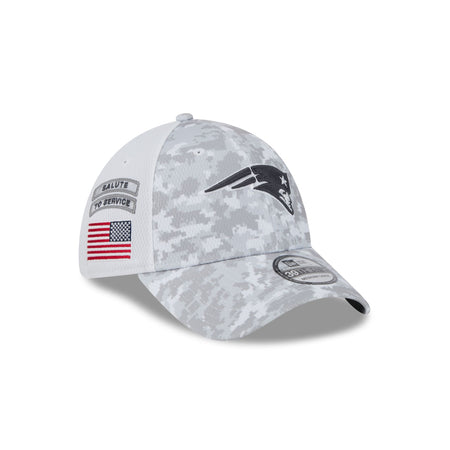 New England Patriots 2024 Salute to Service 39THIRTY Stretch Fit Hat