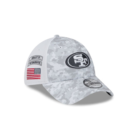 San Francisco 49ers 2024 Salute to Service 39THIRTY Stretch Fit Hat