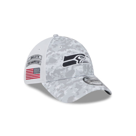 Seattle Seahawks 2024 Salute to Service 39THIRTY Stretch Fit Hat