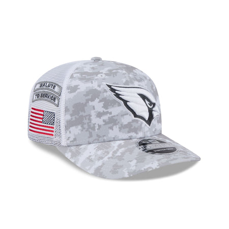 Arizona Cardinals 2024 Salute to Service 9SEVENTY Trucker Hat