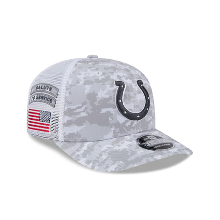 Indianapolis Colts 2024 Salute to Service 9SEVENTY Trucker Hat