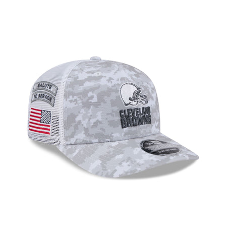 Cleveland Browns 2024 Salute to Service 9SEVENTY Trucker Hat