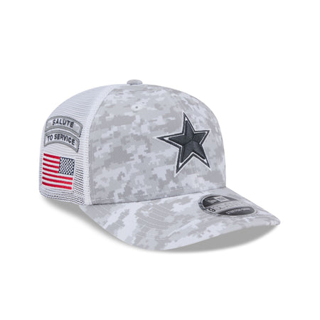 Dallas Cowboys 2024 Salute to Service 9SEVENTY Trucker Hat