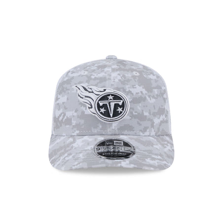 Tennessee Titans 2024 Salute to Service 9SEVENTY Trucker Hat