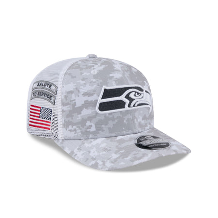 Seattle Seahawks 2024 Salute to Service 9SEVENTY Trucker Hat