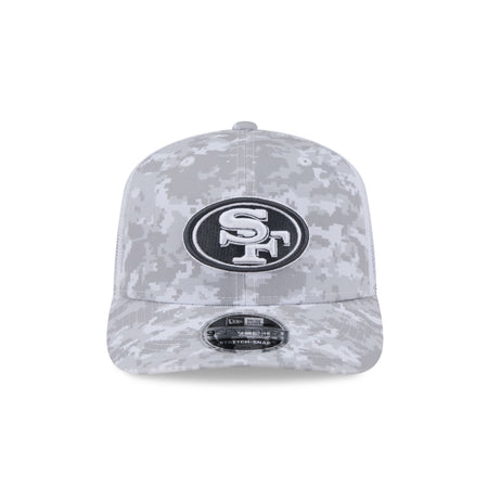 San Francisco 49ers 2024 Salute to Service 9SEVENTY Trucker Hat