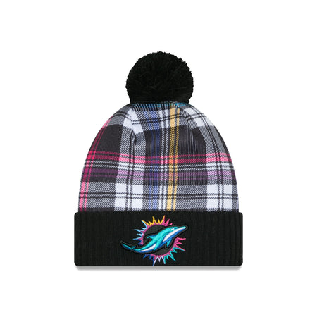 Miami Dolphins 2024 Crucial Catch Sport Pom Knit Hat