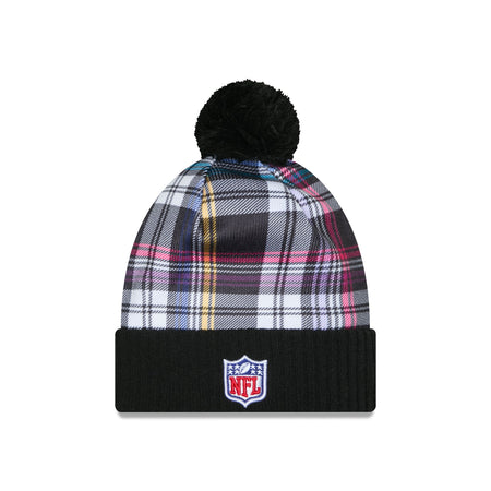 New England Patriots 2024 Crucial Catch Sport Pom Knit Hat