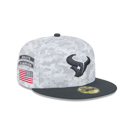 Houston Texans 2024 Salute to Service 59FIFTY Fitted Hat