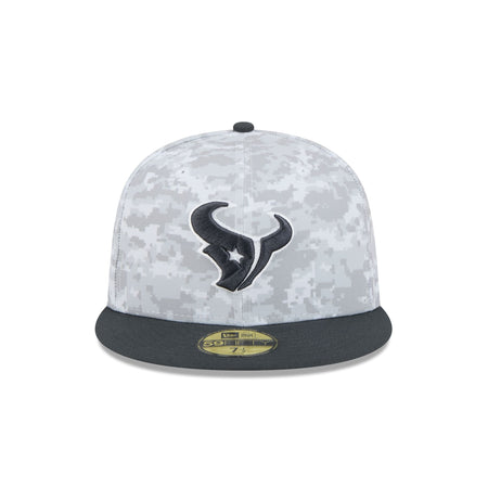 Houston Texans 2024 Salute to Service 59FIFTY Fitted Hat