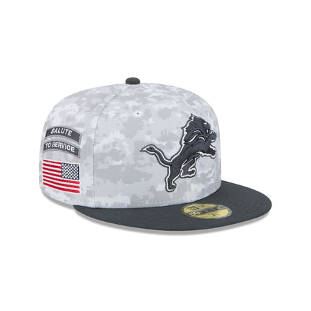 Detroit Lions 2024 Salute to Service 59FIFTY Fitted Hat