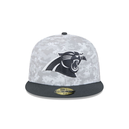 Carolina Panthers 2024 Salute to Service 59FIFTY Fitted Hat