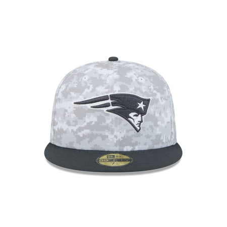 New England Patriots 2024 Salute to Service 59FIFTY Fitted Hat