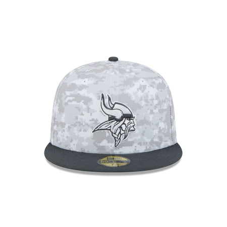 Minnesota Vikings 2024 Salute to Service 59FIFTY Fitted Hat