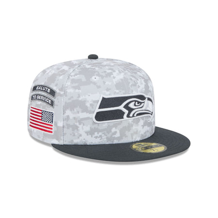 Seattle Seahawks 2024 Salute to Service 59FIFTY Fitted Hat