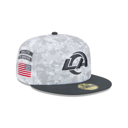 Los Angeles Rams 2024 Salute to Service 59FIFTY Fitted Hat