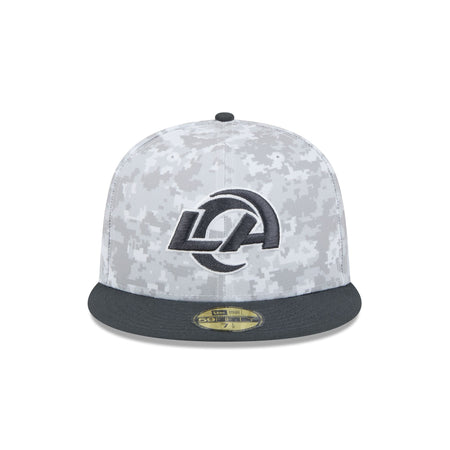 Los Angeles Rams 2024 Salute to Service 59FIFTY Fitted Hat