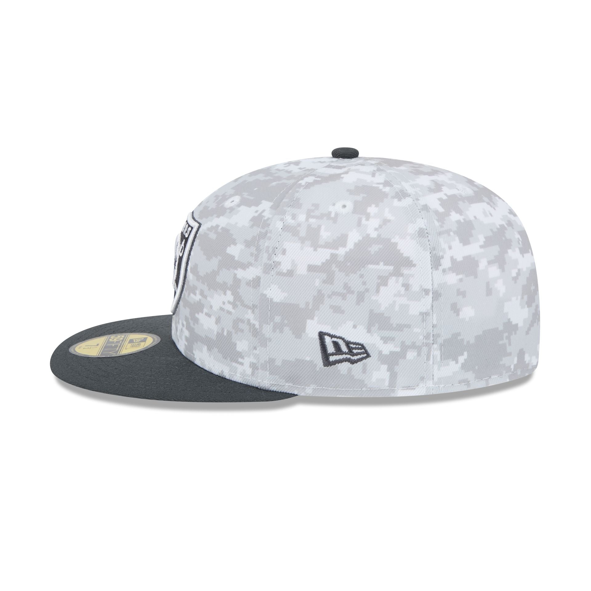 Raiders New Era 59Fifty NFL Military Camouflage Bill Cap, American Flag Logo + popular