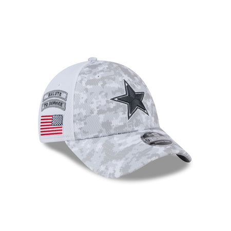 Dallas Cowboys 2024 Salute to Service 9FORTY Stretch-Snap Hat