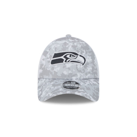 Seattle Seahawks 2024 Salute to Service 9FORTY Stretch-Snap Hat